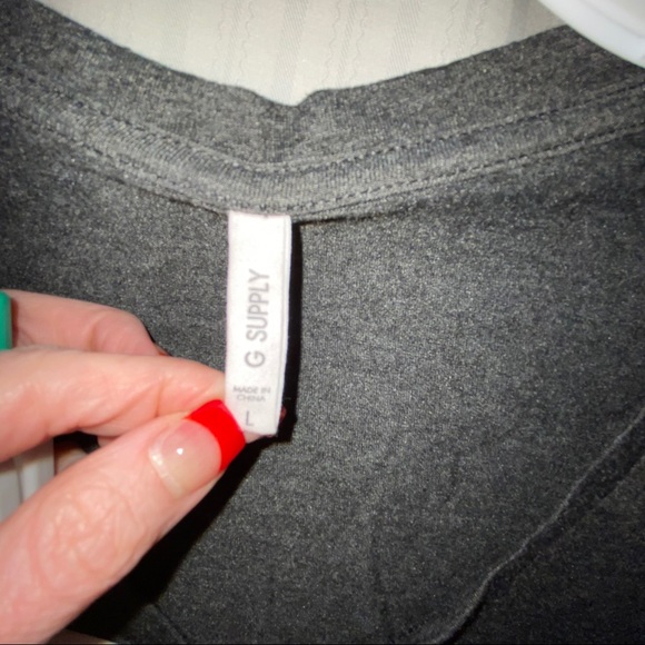 G Supply grey GOOD VIBES T-shirt size Large - Picture 3 of 5